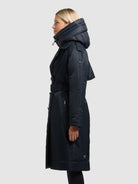 khujo-lexy-coat-port-blue-knielanger-trenchcoat-mit-stepp-einsatz image 5