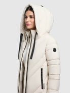 khujo-mantel-bibb-cotton-cream-knielanger-damen-steppmantel image 7