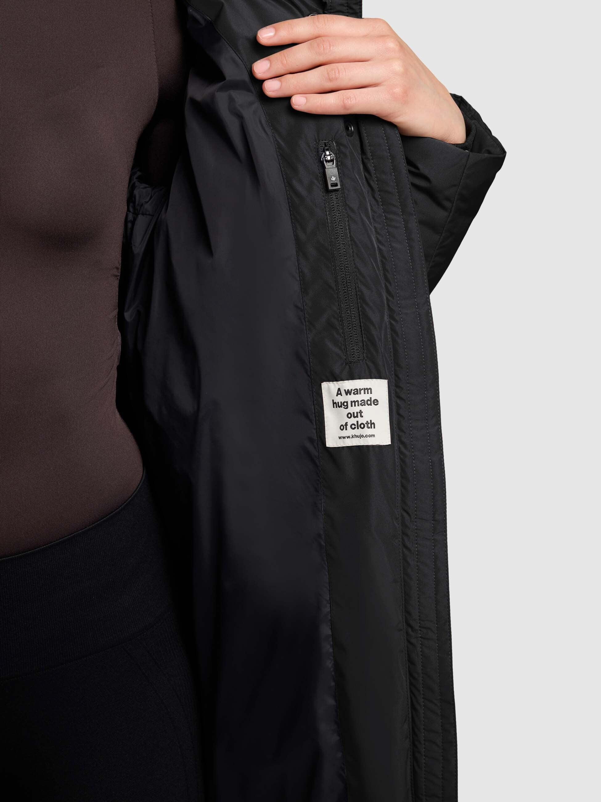 khujo-mantel-jange-black-knielanger-steppmantel-mit-fleece image 8