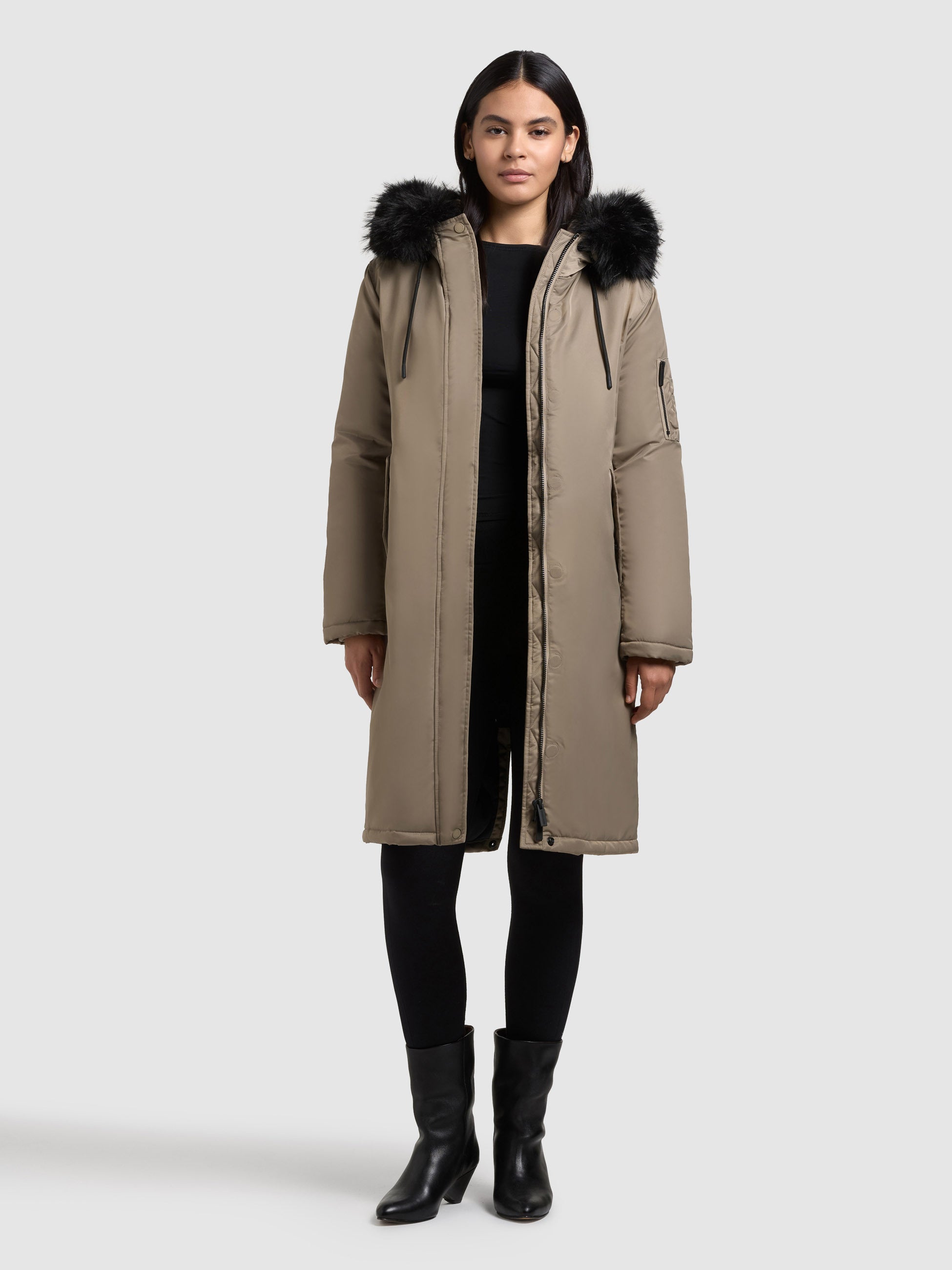 khujo-mantel-jilla-beige-damen-wintermantel-mit-abnehmbarem-kunstfell image 2