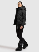 khujo-jacke-lilian-black-h-ftlange-steppjacke-mit-rautenstepp-und-kapuze image 2