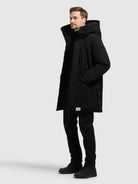 khujo-mantel-dachs-black-damen-parka-mantel image 6