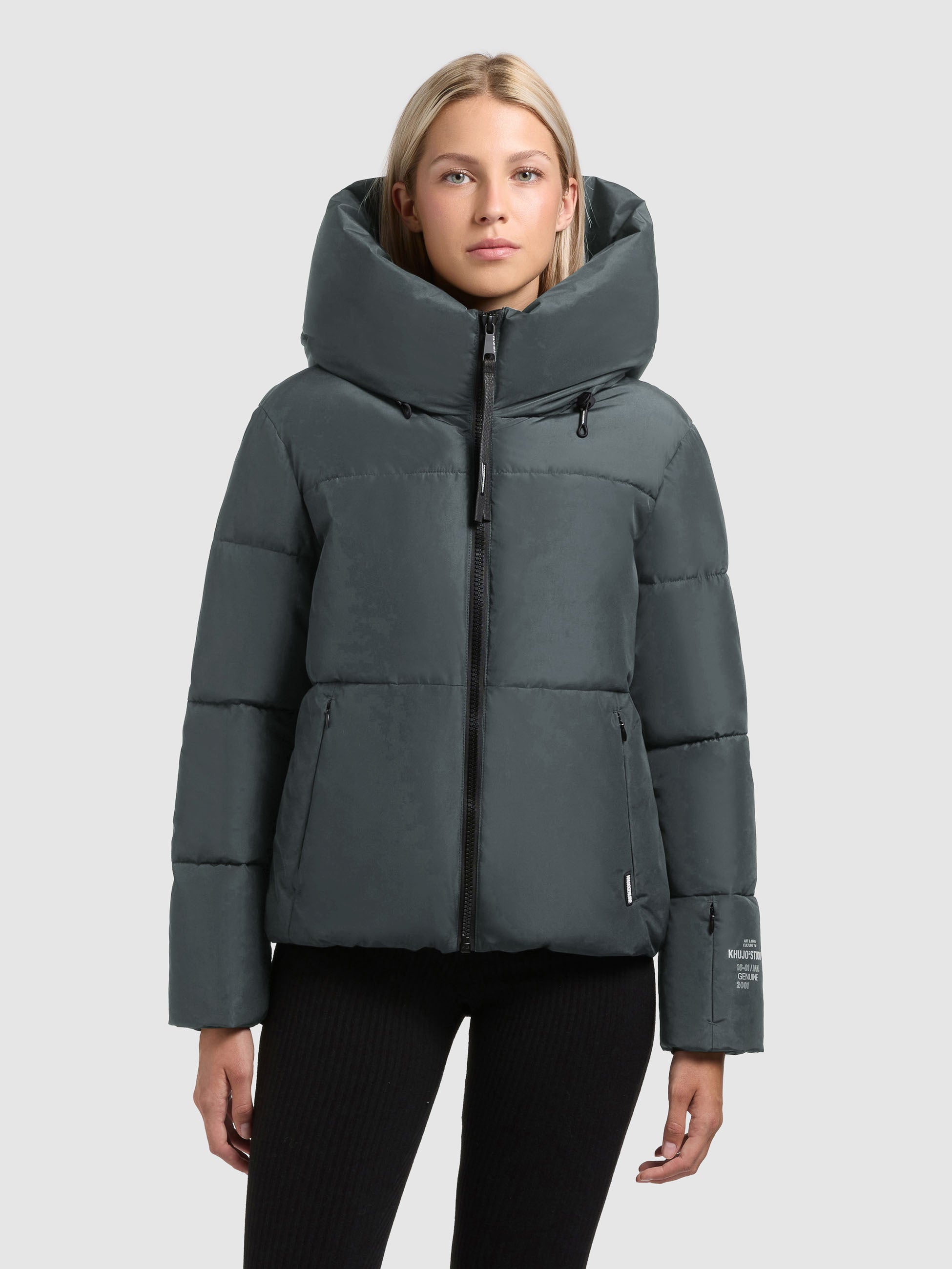 khujo-jacke-audrey-matt-foam-green-damen-winter-steppjacke-loose-fit-mit-kapuze image 4