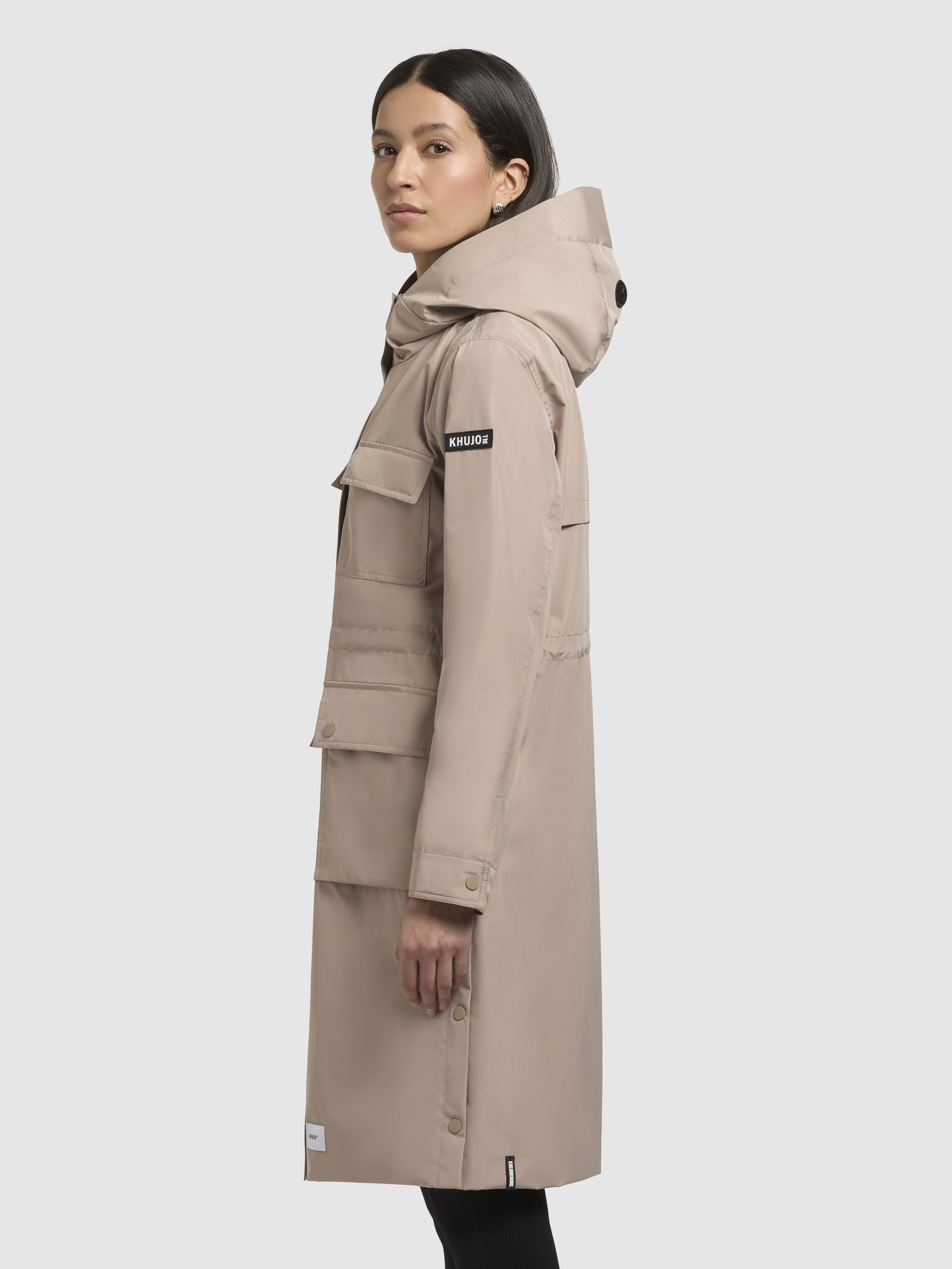 khujo-mantel-dipa-beige-damen-kurzmantel-ultraleicht image 5