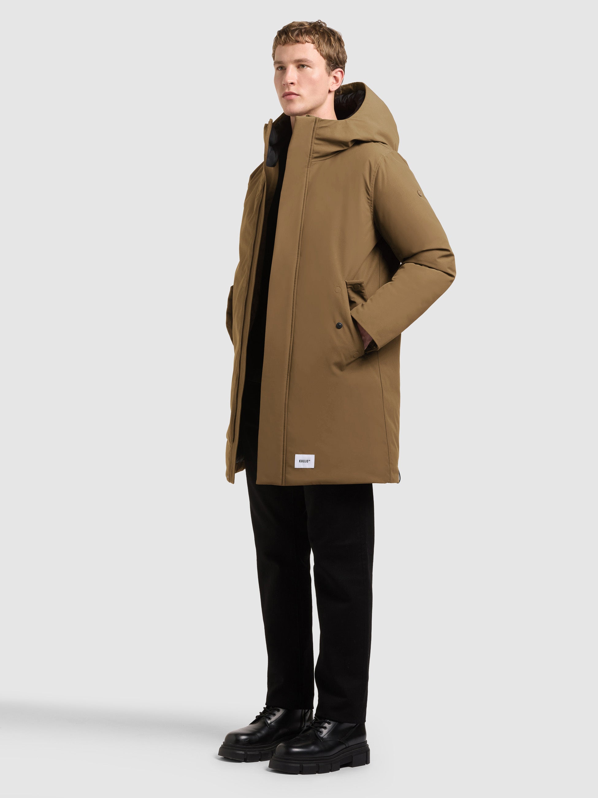 khujo-mantel-fogg2-oozey-brown-damen-parka-regular-fit image 2