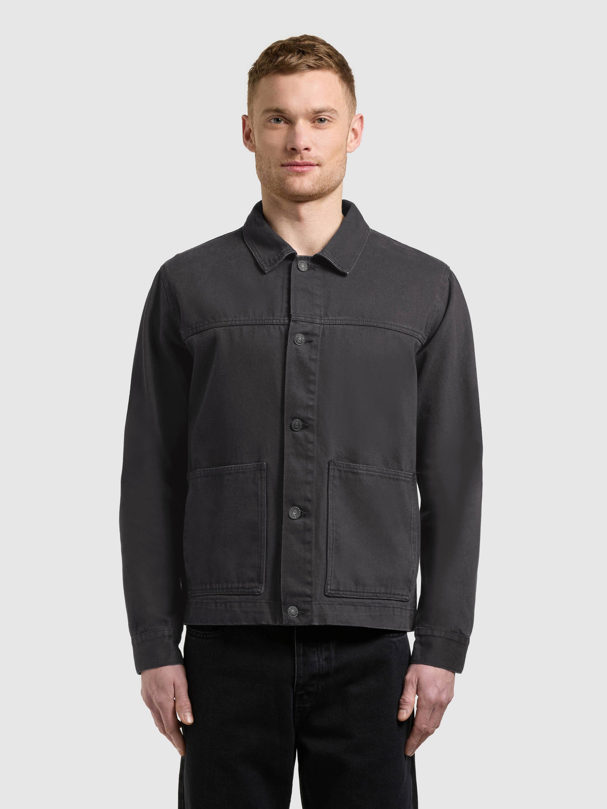 khujo-barto-jeansjacke-f-r-herren-denim-fieldjacket-in-black image 4