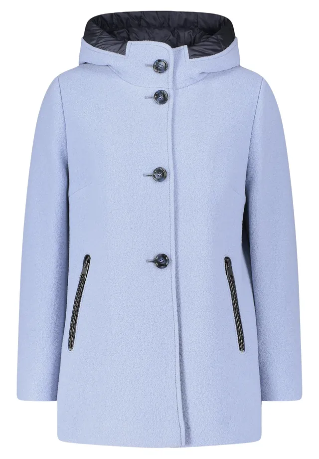 gil-bret-damen-wolljacke-mit-kapuze-100-schurwolle-klassischer-mantel image 1