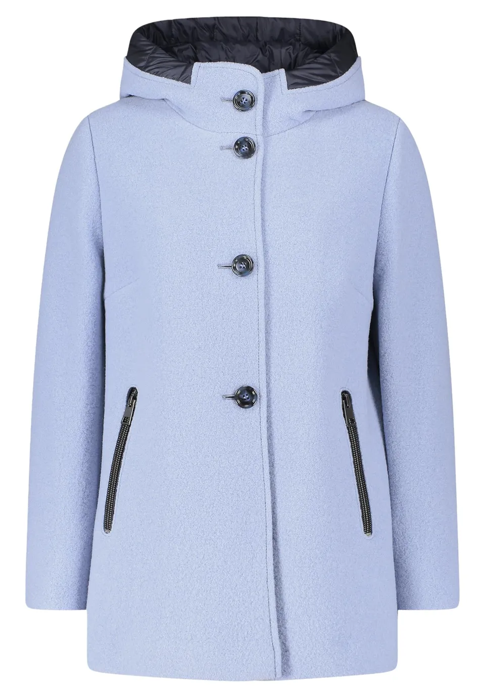 gil-bret-damen-wolljacke-mit-kapuze-100-schurwolle-klassischer-mantel image 1