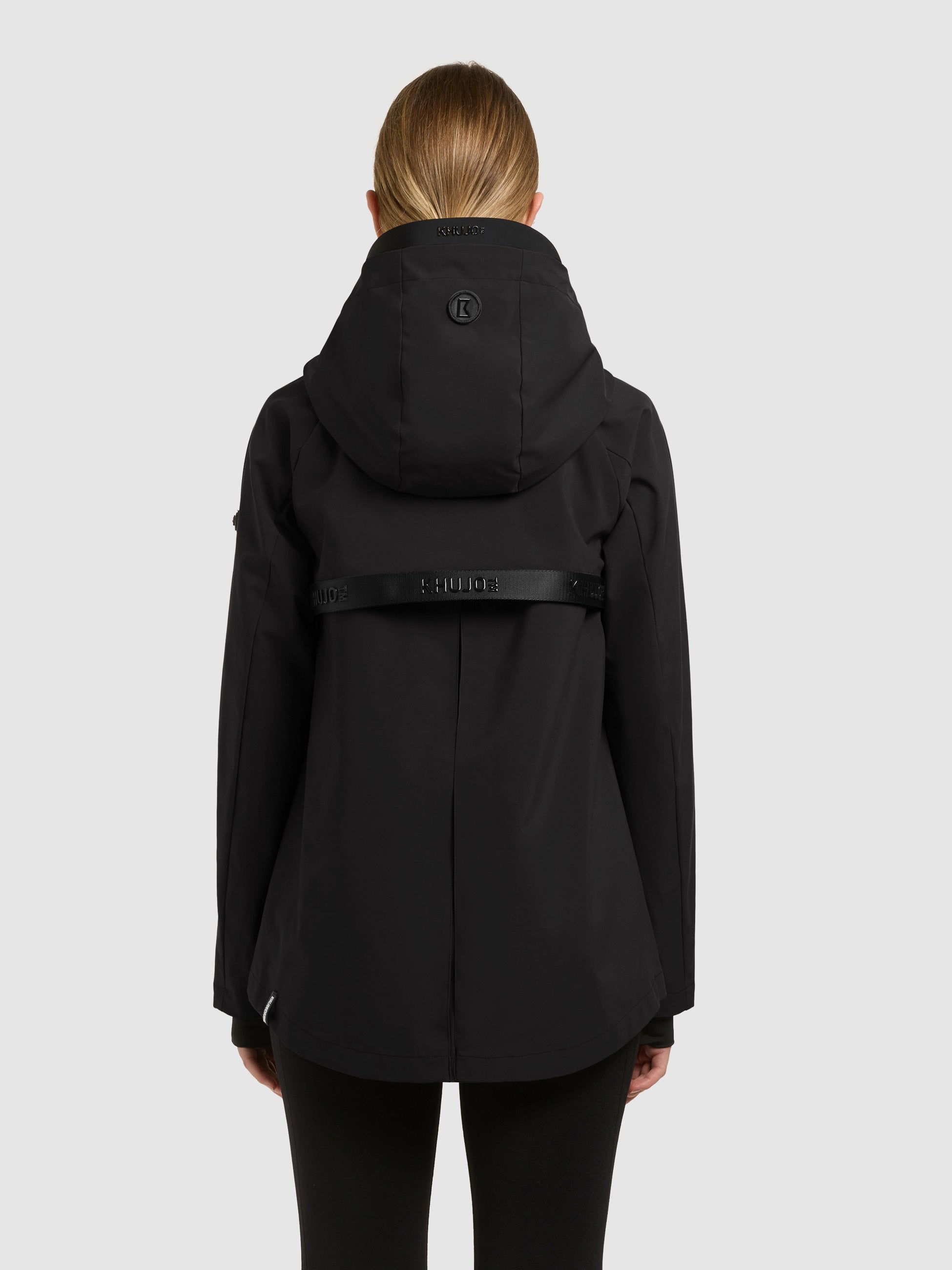 khujo-jacke-wrem-black-damen-kapuzenjacke-wasserabweisend image 3