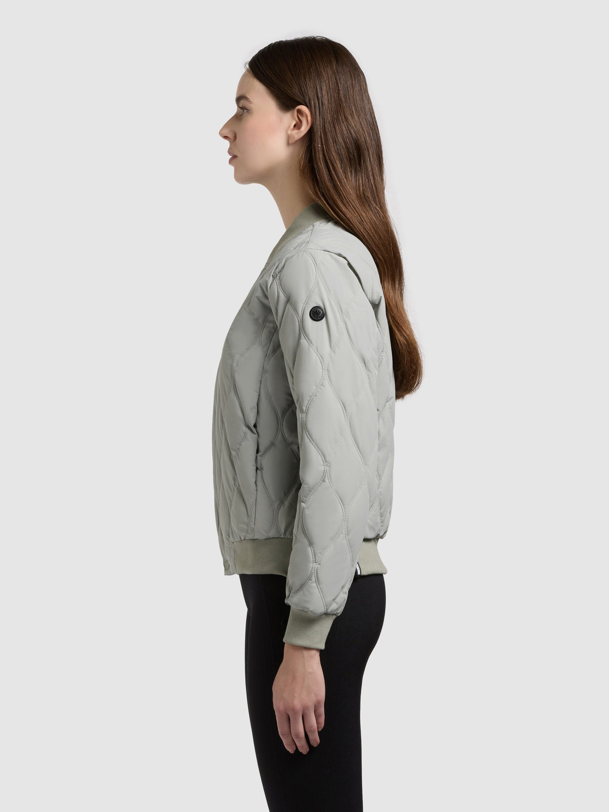 khujo-feen2-damen-bomberjacke-cloud-green-leichte-sommer-steppjacke image 5