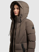 khujo-rabb-2in1-jacke-dull-green-damen-steppjacke-slim-fit image 7