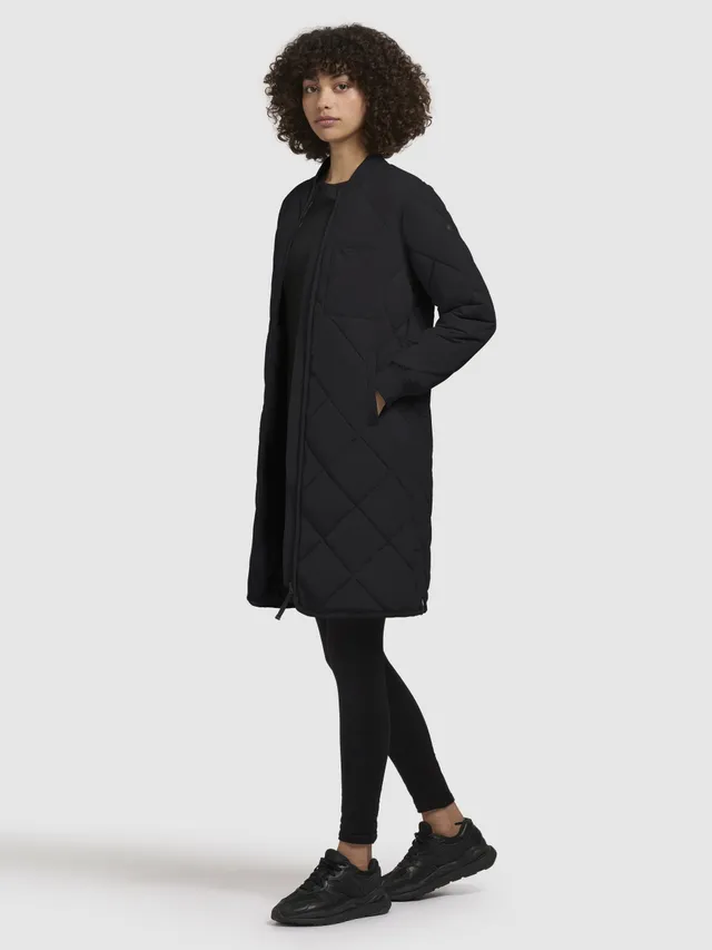 khujo-mantel-ymal-damen-steppmantel-schwarz-regular-fit image 1
