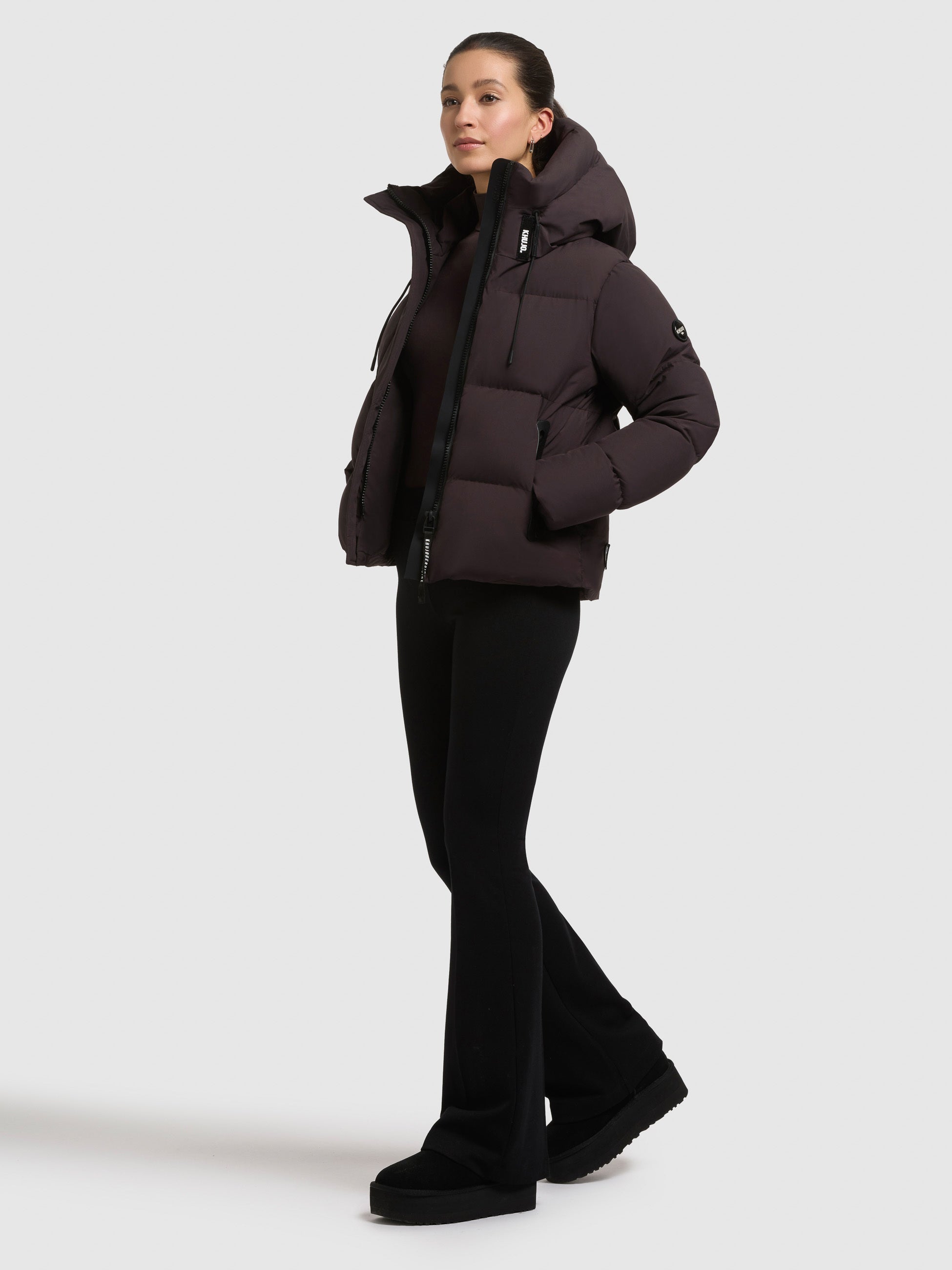 khujo-jacke-enits-matt-damen-steppjacke-moody-plum-mit-kapuze image 2