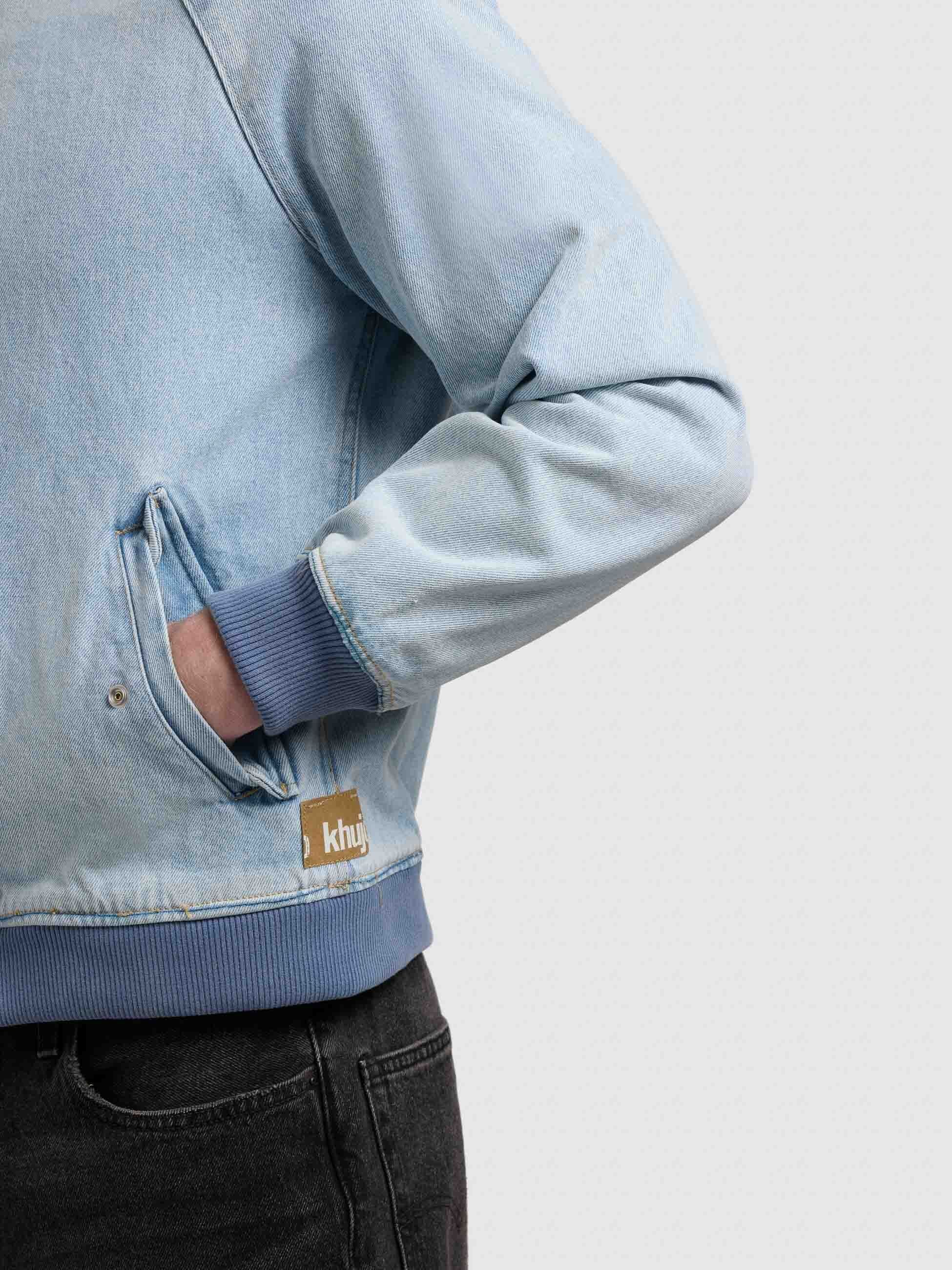 khujo-jeansjacke-cahill-light-blue-blouson-aus-baumwoll-denim image 8
