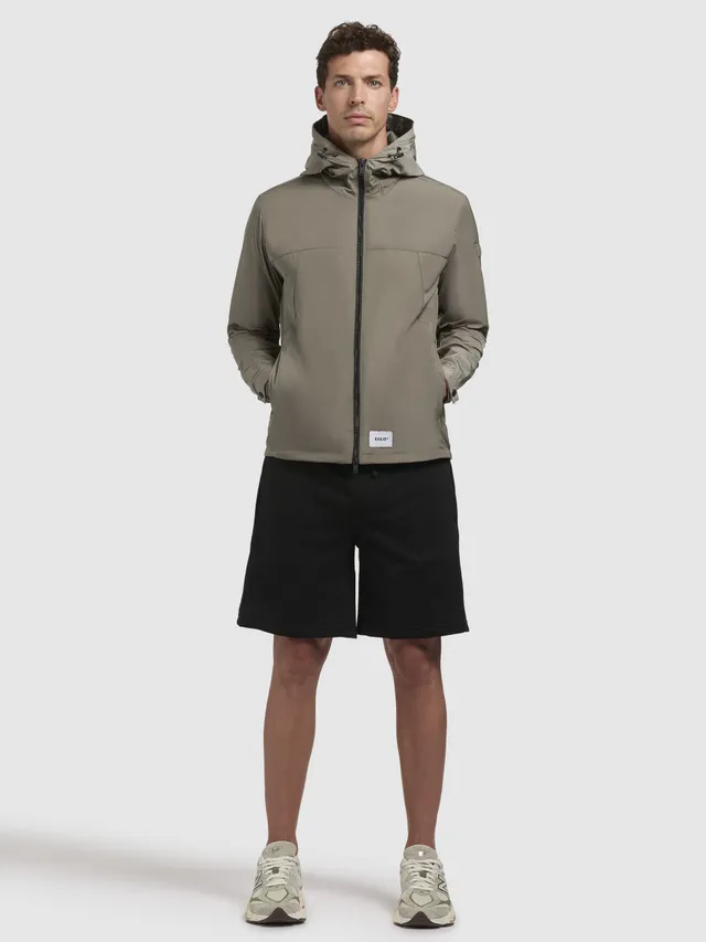 khujo-jacke-taikoo-grey-green-sommerjacke-mit-doppel-kapuze image 1