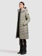 khujo-coat-odana4-damen-steppmantel-witcher-green-knielang image 2