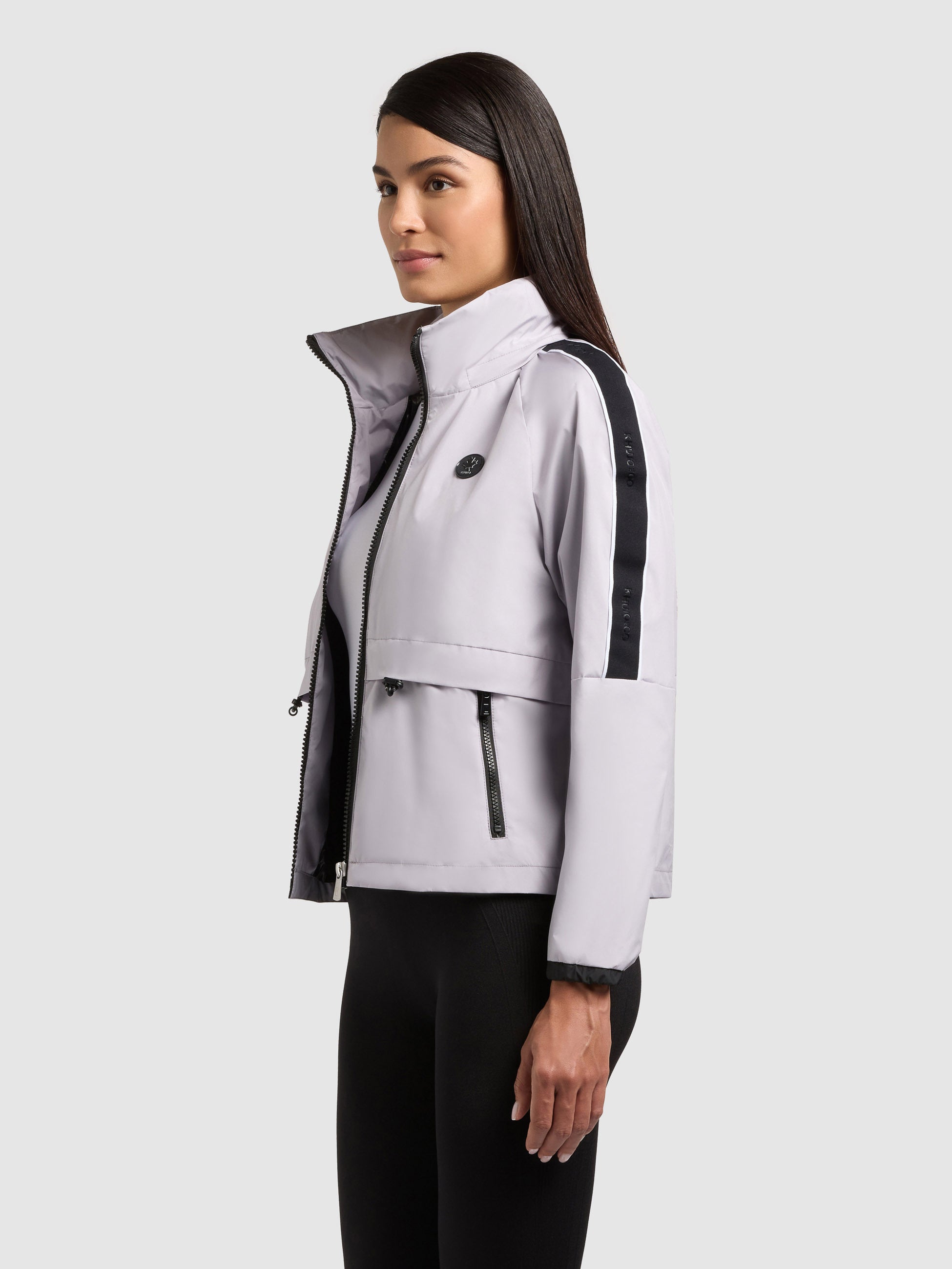 khujo-jacke-olia-damen-windbreaker-summer-lilac-wasserabweisend image 4
