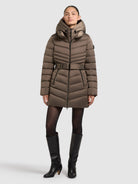 khujo-kina-damen-steppjacke-cane-brown-2 image 2