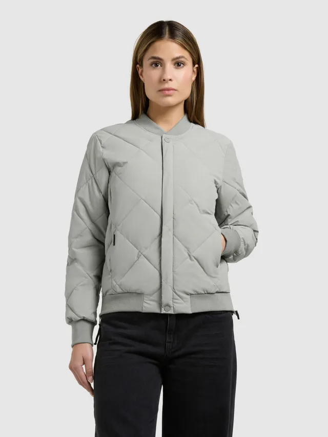 khujo-jacke-ange2-cloud-green-kurze-bomber-steppjacke-f-r-damen image 1