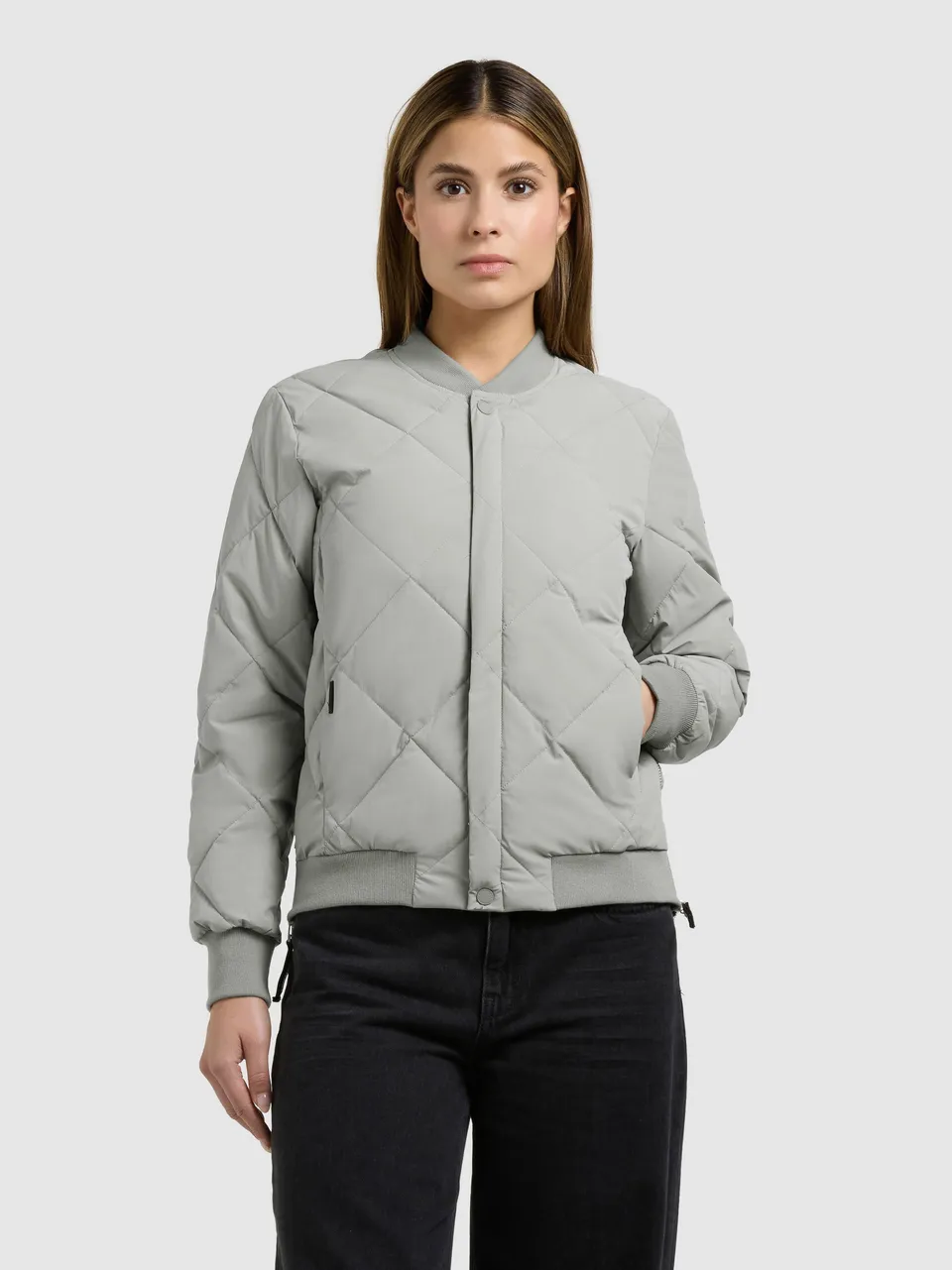 khujo-jacke-ange2-cloud-green-kurze-bomber-steppjacke-f-r-damen image 1
