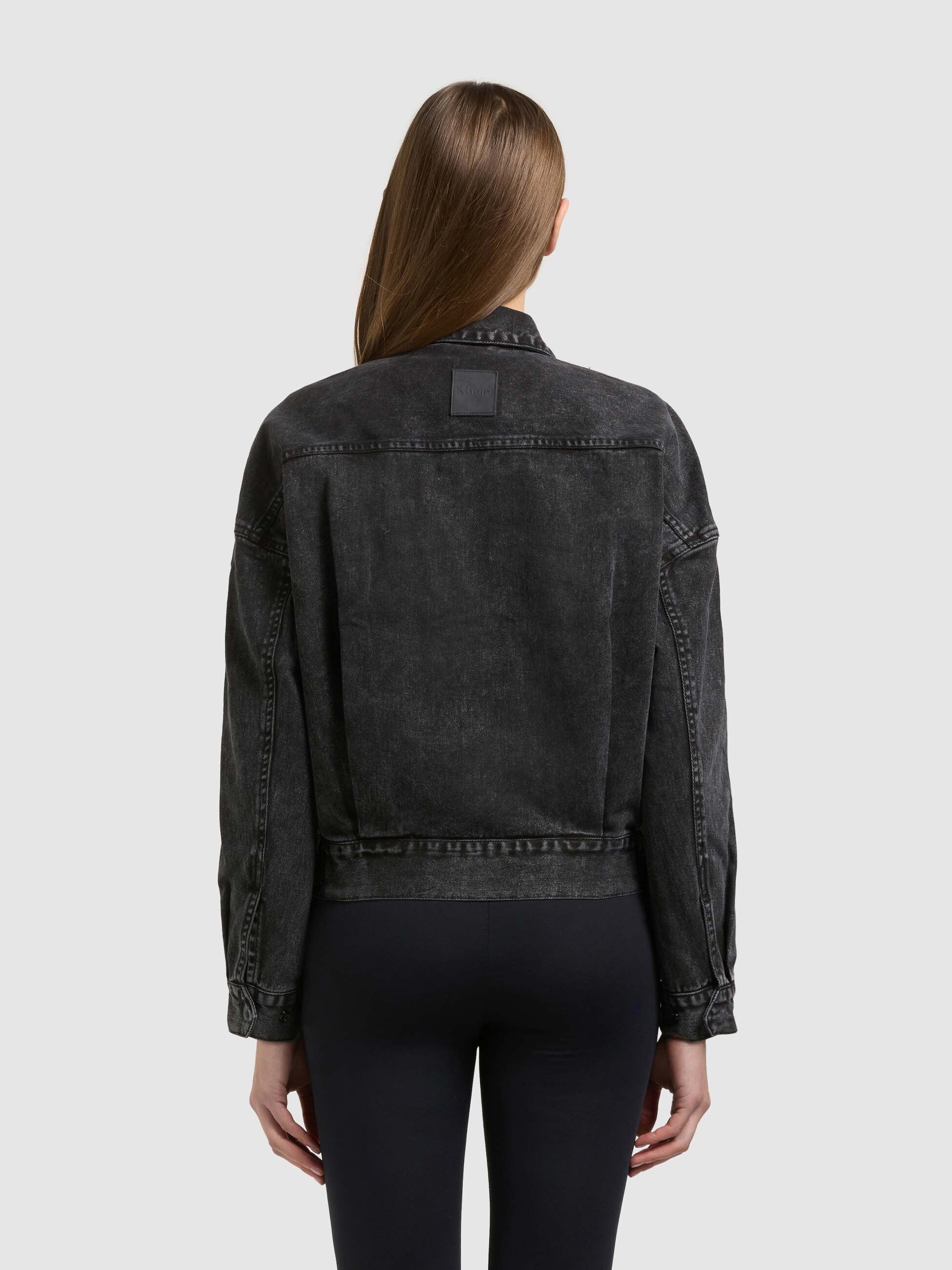 khujo-jacke-nelina-black-damen-jeansjacke-aus-baumwoll-denim image 3