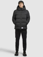 khujo-silas2-damen-steppjacke-dunkelgrau-wattierte-winterjacke image 2