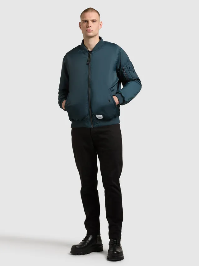 khujo-jacke-adon-petrol-blue-bomberjacke-h-ftlang image 1