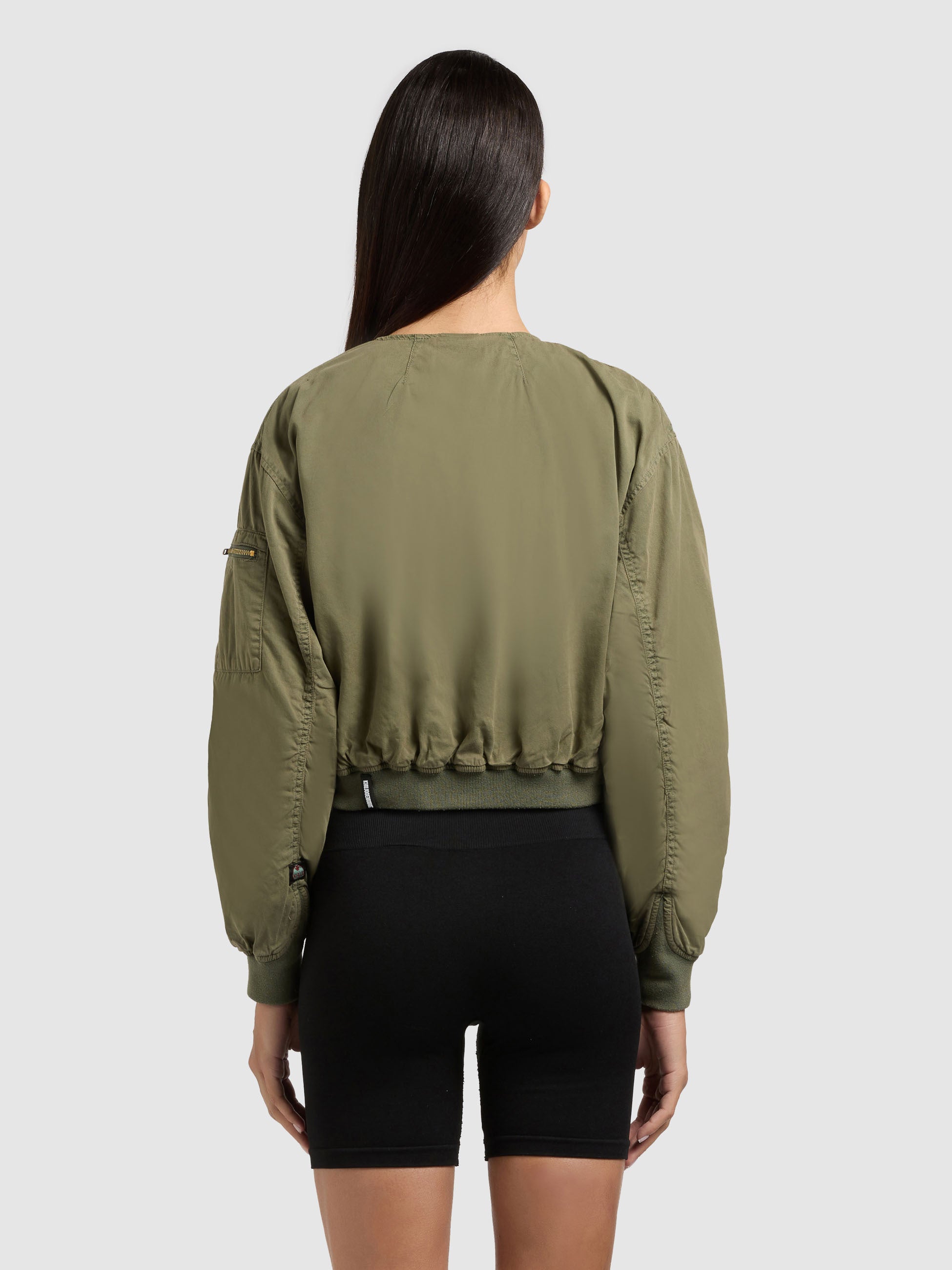 khujo-romy-blousonjacke-olive-cropped-cargojacke-aus-baumwoll-twill image 3