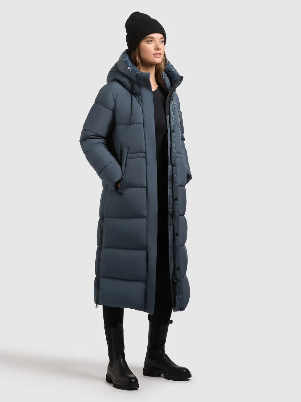 khujo-mantel-velia-damen-dim-blue-wattiert-mit-gehschlitz image 1