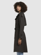 khujo-coat-rula-dark-gray-knielanger-trenchcoat-mit-g-rtel image 5