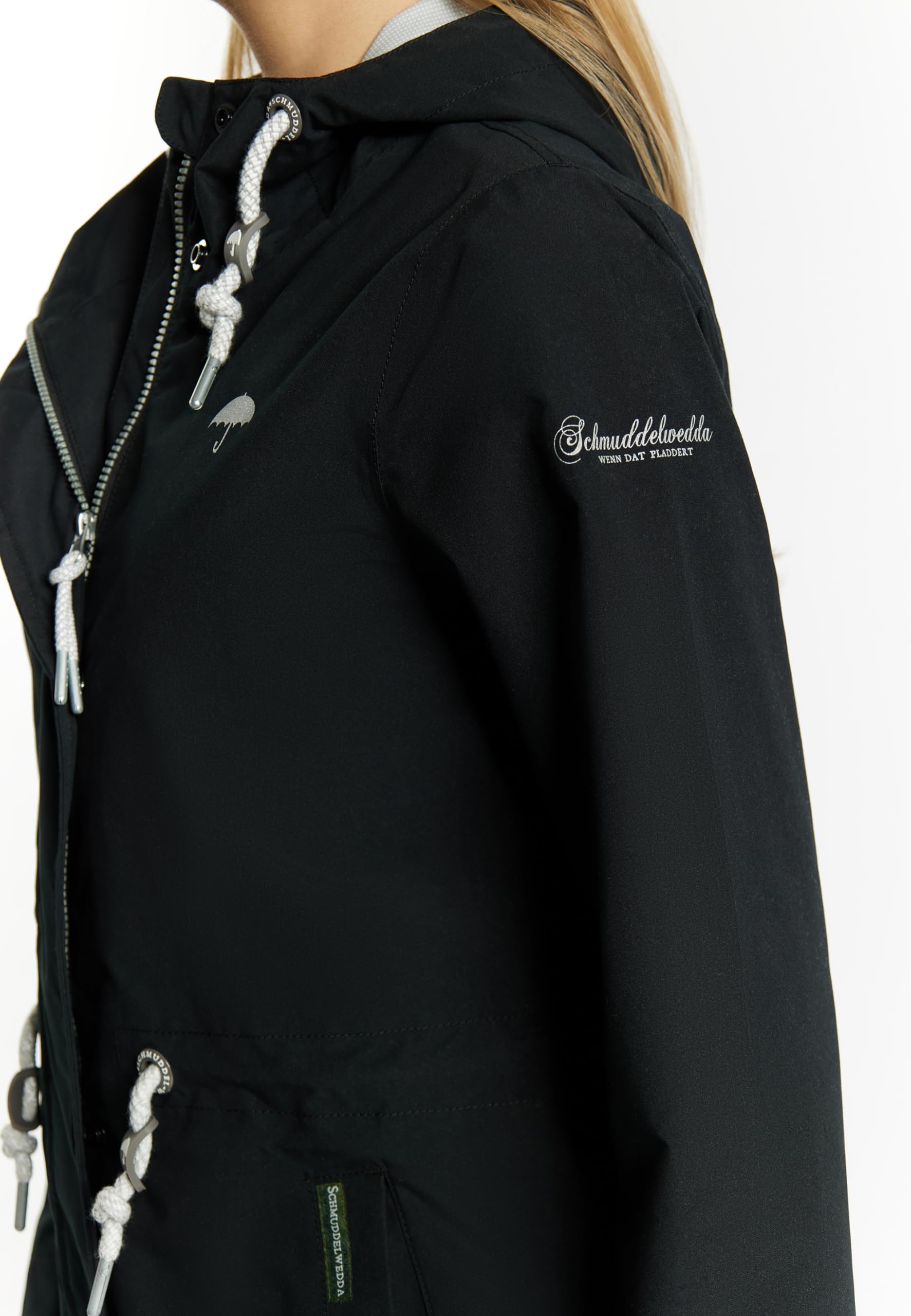 schmuddelwedda-damen-regenmantel-aus-recyceltem-polyester-nachhaltiger-regenmant image 2