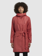 khujo-coat-quinn-pale-red-regenmantel-mit-g-rtel image 4