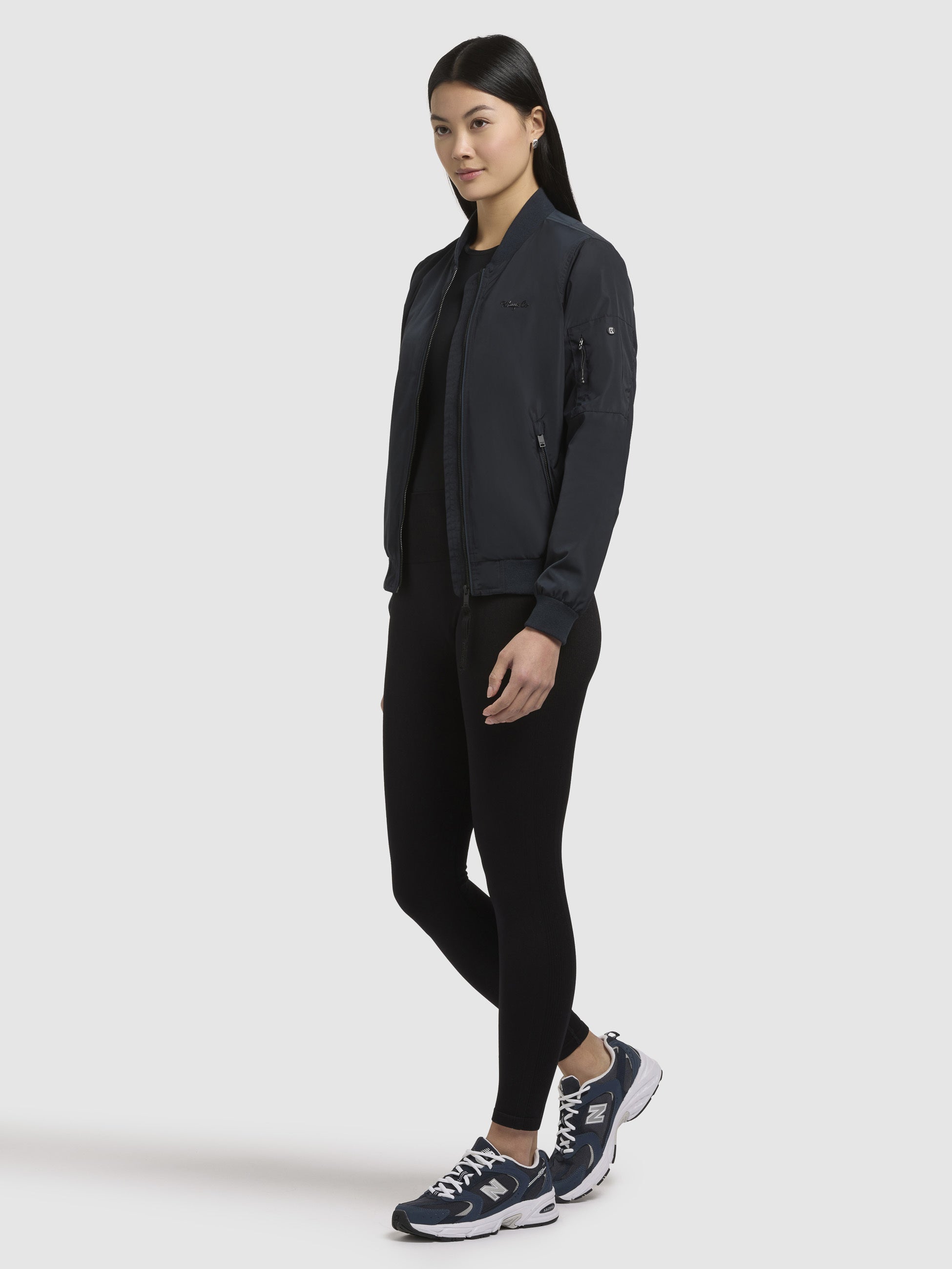 khujo-cend-bomberjacke-damen-dunkelblau-h-ftlang image 2
