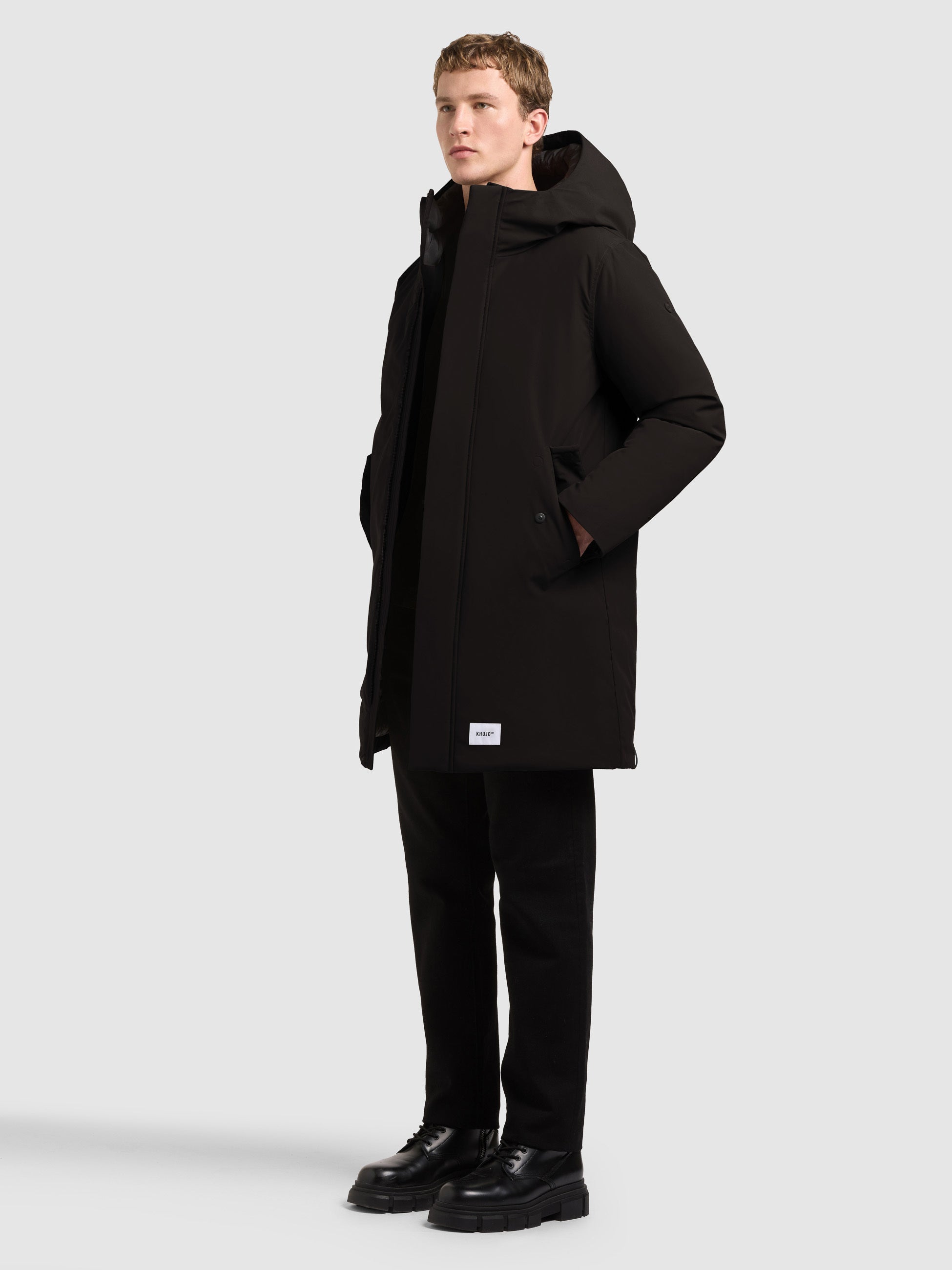 khujo-mantel-fogg2-black-damen-parka-im-regular-fit-mit-kapuze image 2