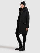 khujo-mantel-webb-black-kurzmantel-wattiert-regular-fit image 2