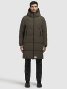 khujo-coat-wattan-khaki-damen-wintermantel-knielang-gesteppt image 2