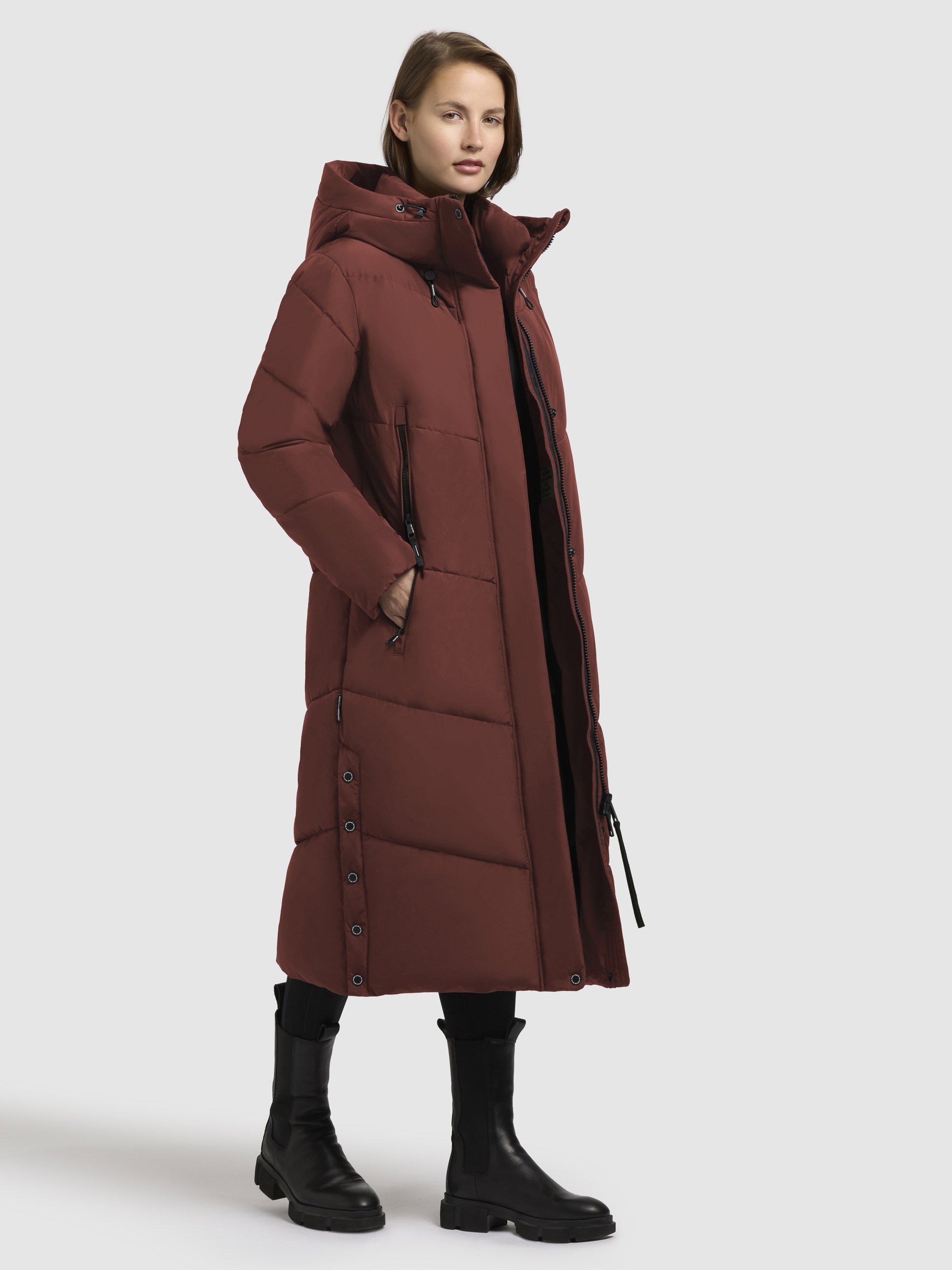 khujo-mantel-sonje6-dunkelrot-wadenlange-damen-winterjacke-gesteppt image 6