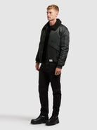 khujo-jacke-ground-obrage-grey-h-ftlange-bomberjacke-mit-kunstfellkragen image 2