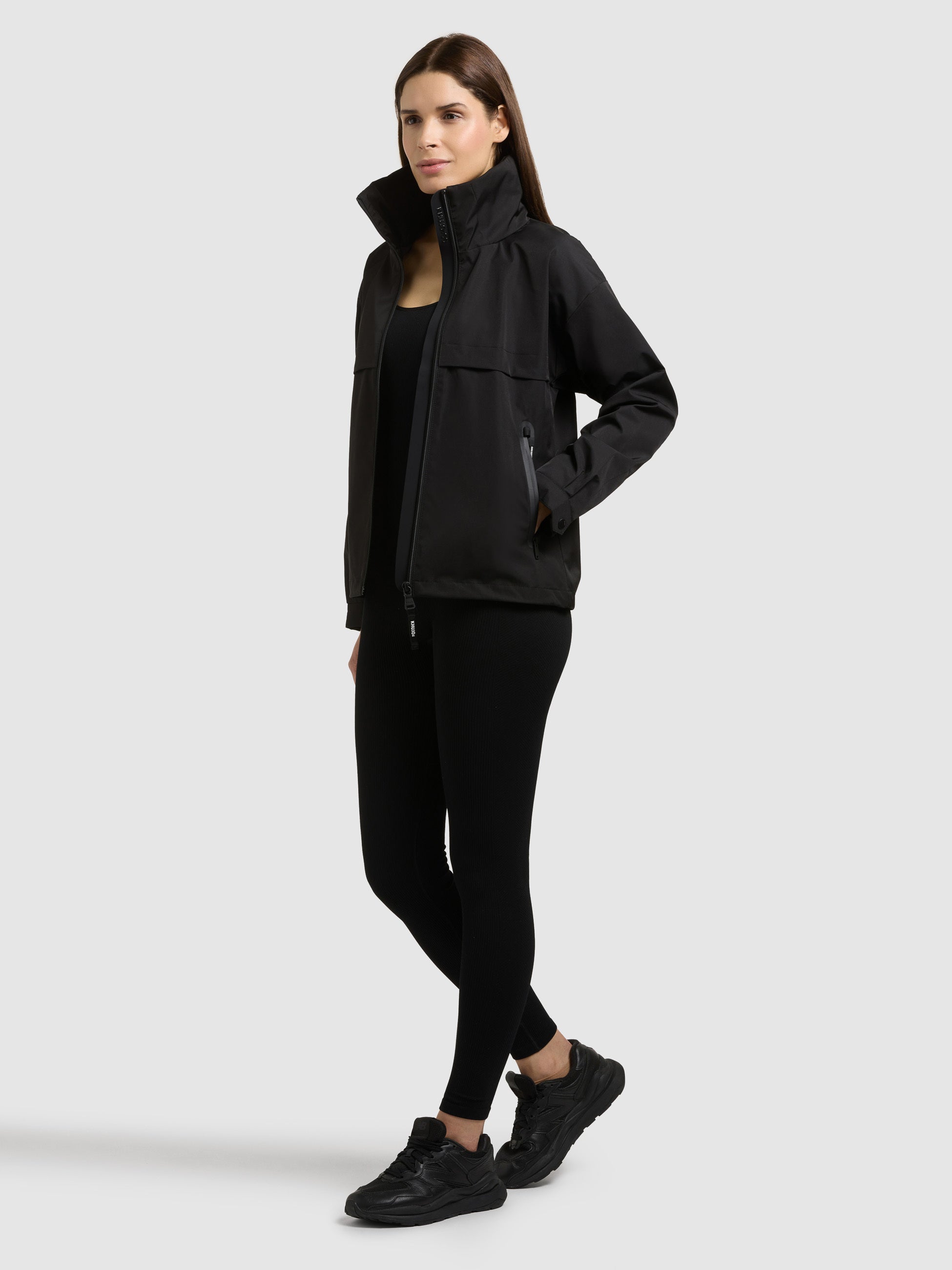 khujo-jacke-raibe2-black-leichte-kapuzenjacke-damen-regular-fit image 2