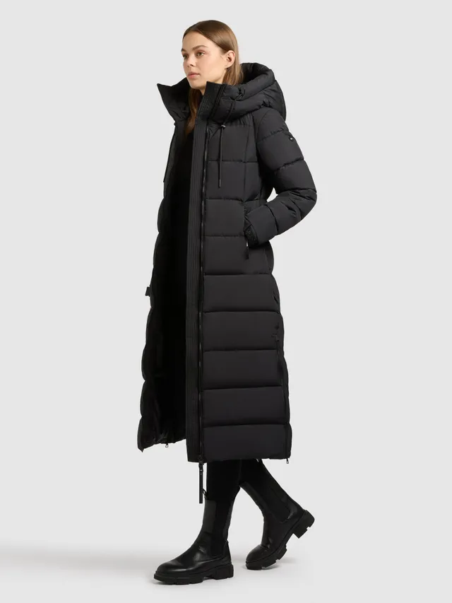 khujo-coat-deria4-black-damen-wintermantel-wadenlang-wattiert-regular-fit image 1
