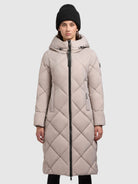 khujo-coat-salia-light-beige-wadenlanger-steppmantel-damen-wattiert image 4