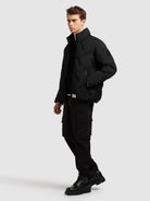 khujo-jacket-clover-black-damen-steppjacke-h-ftlang-mit-stehkragen image 2