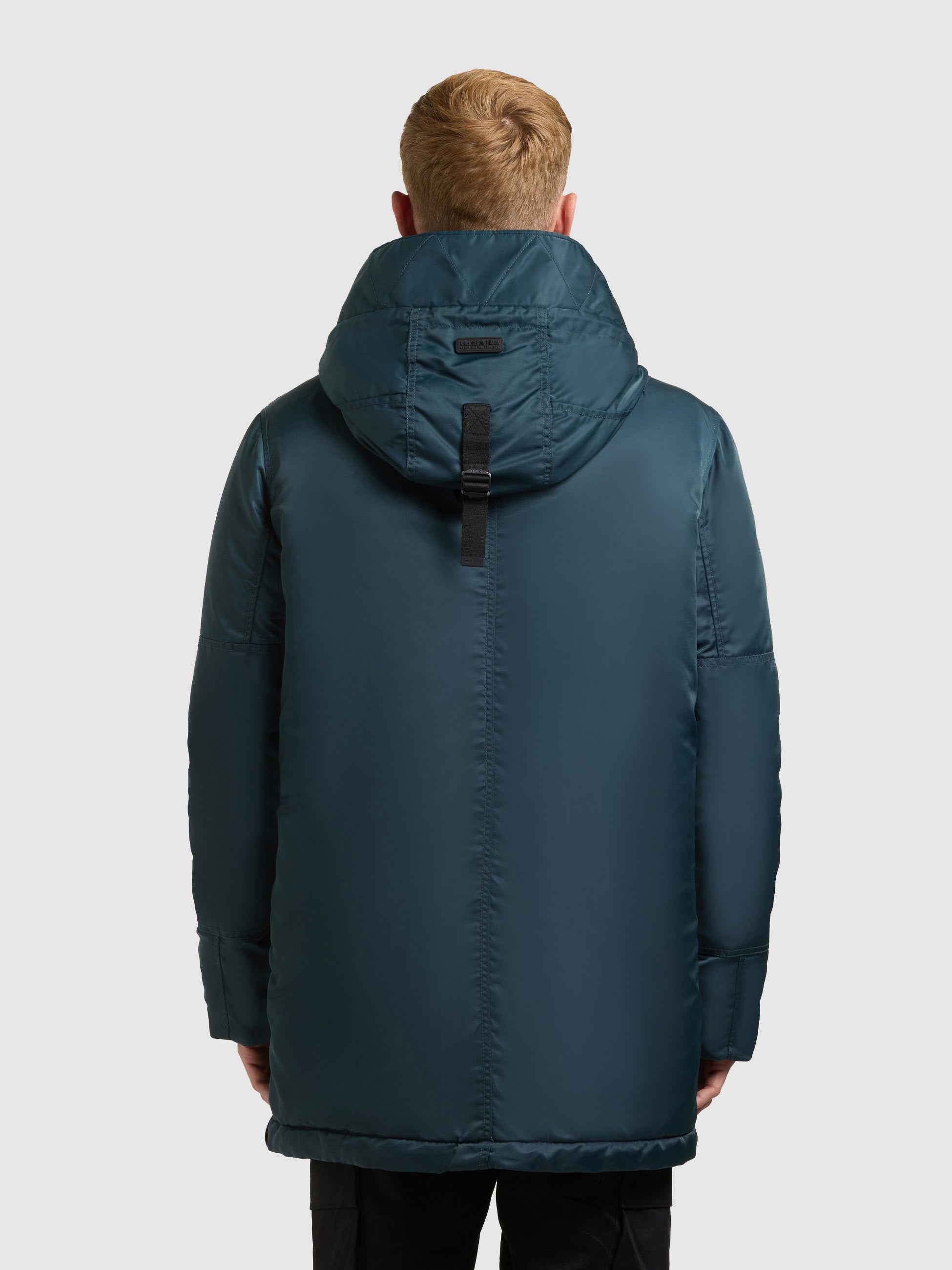 khujo-mantel-pakpao-petrol-blue-damen-kurzmantel-parka-loose-fit image 3