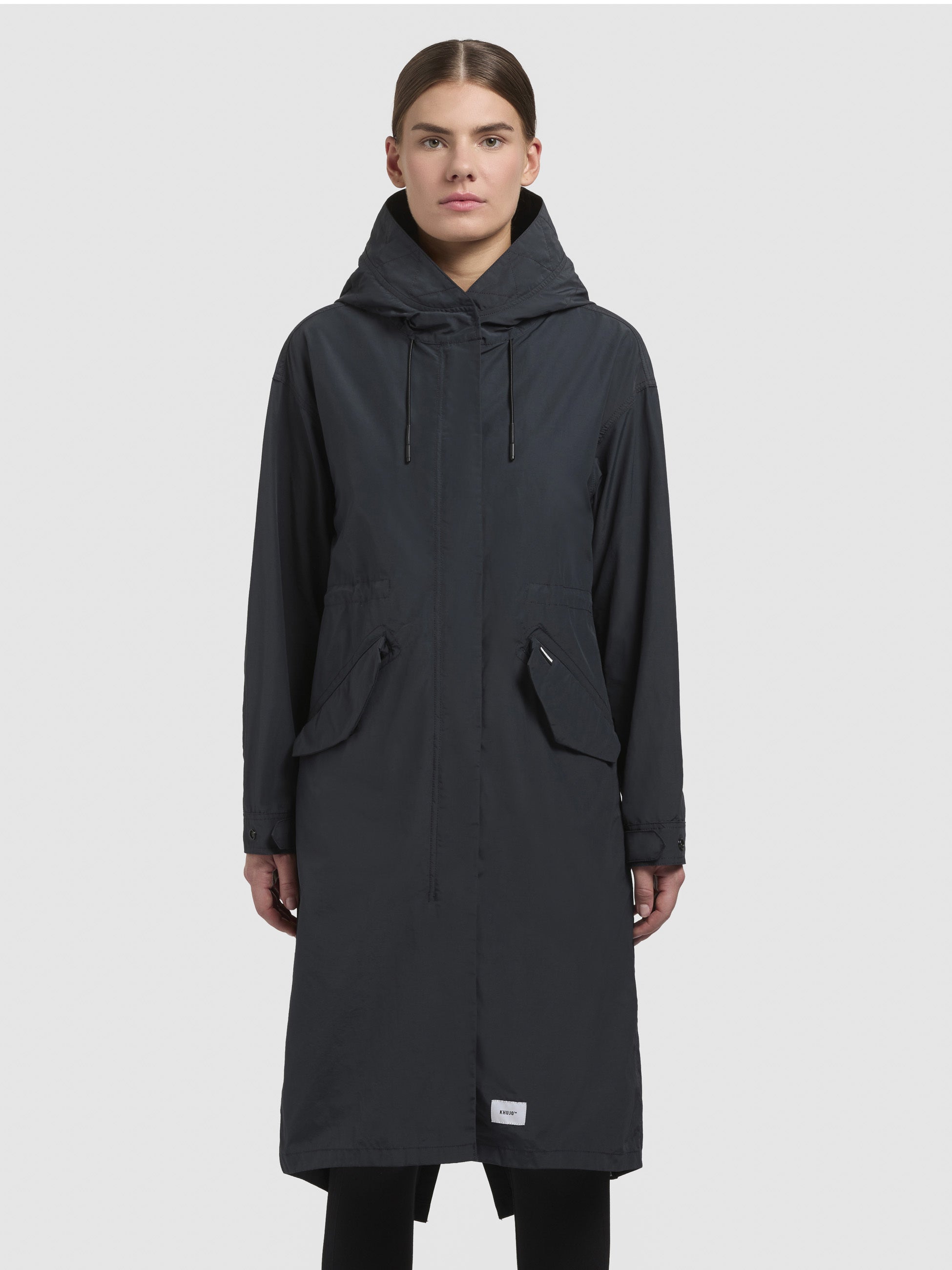 khujo-mantel-rayana-leichter-sommerparka-in-dunkelblau-im-loose-fit image 4