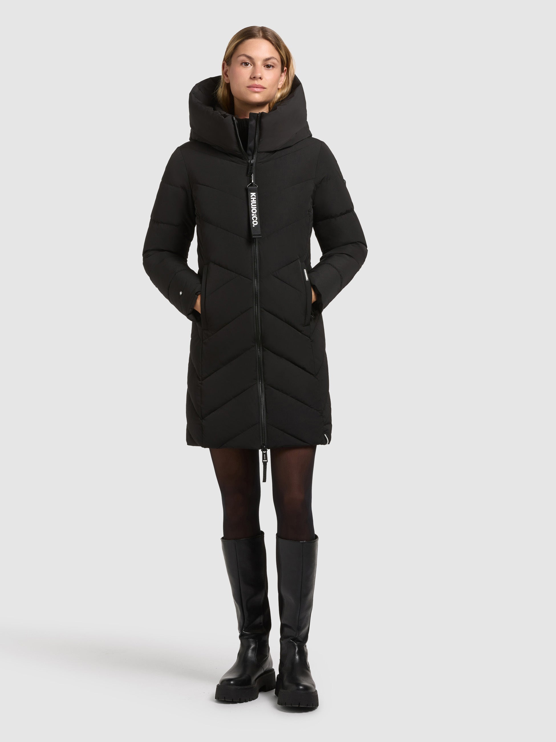 khujo-mantel-darka2-black-steppmantel-regular-fit-f-r-damen image 2