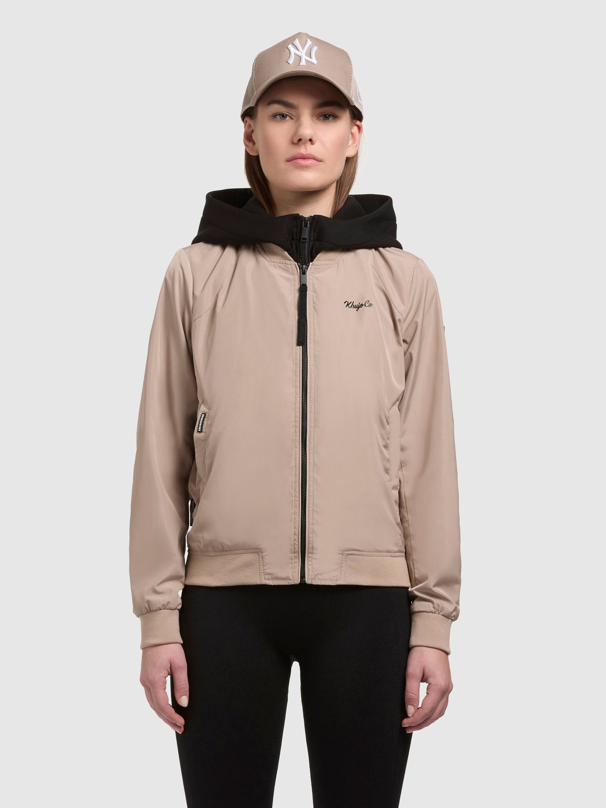 khujo-jacke-seeam-bomberjacke-beige-regular-fit image 4