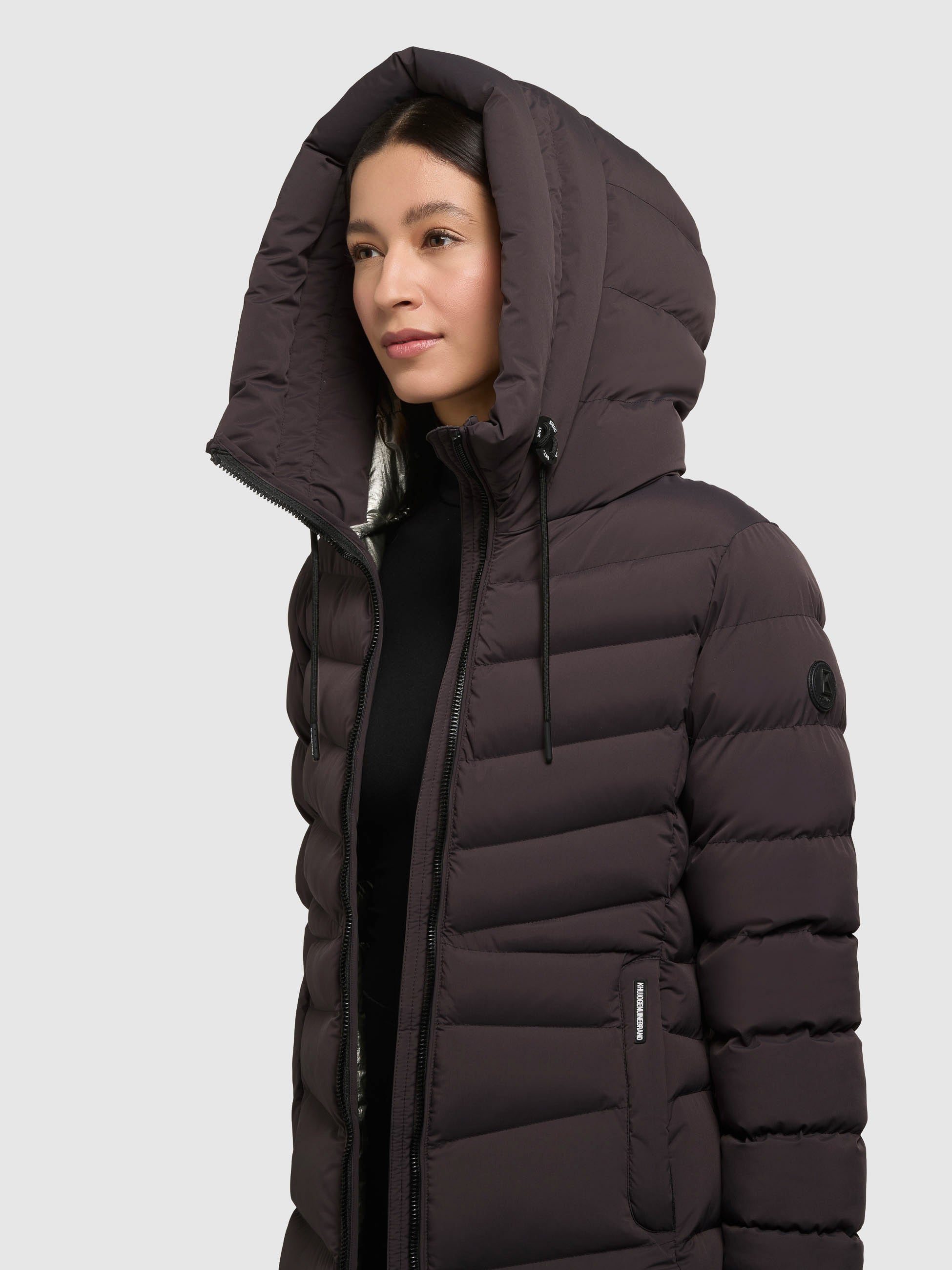 khujo-mantel-tuhani5-moody-plum-leichter-stepp-kurzmantel-damen-slim-fit image 7