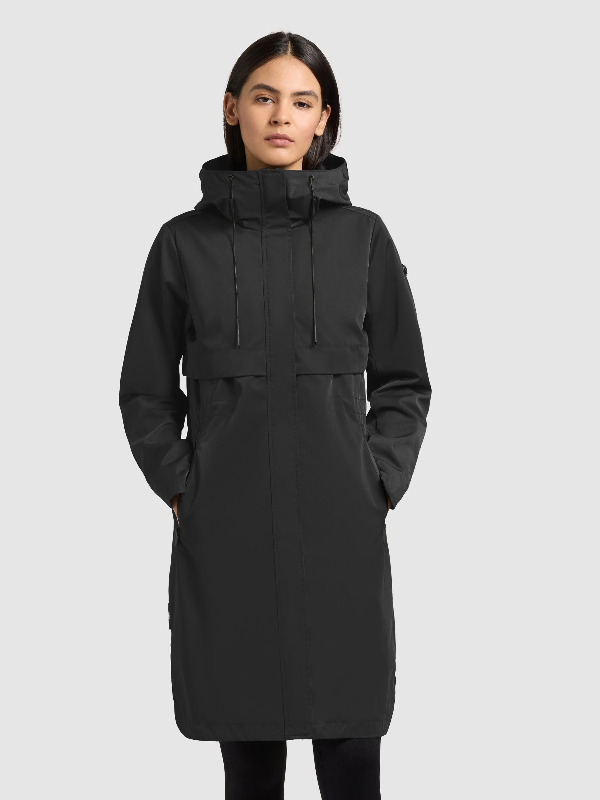 khujo-manao2-mantel-black-leichter-damen-sommerparka-regular-fit image 4