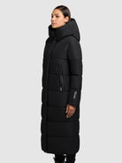khujo-coat-soulani4-black-damen-steppmantel-wadenlang image 5