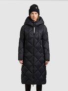 khujo-mantel-cilia-black-knielanger-steppmantel-regular-fit image 4